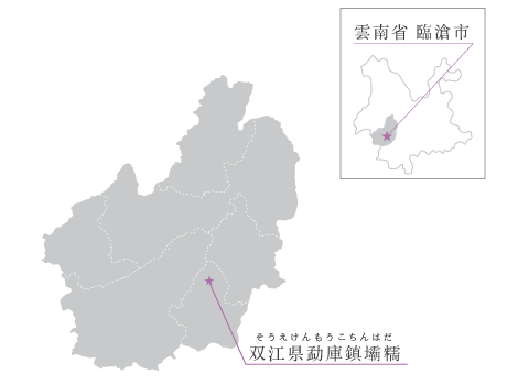 壩糯藤条王の生産地マップ